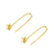 老庙黄金 女士耳线 MKJE0002