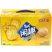 Tuc闲趣清咸薄脆饼干自然清咸原味900g礼盒装过年礼盒*9件