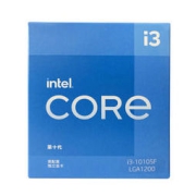 intel 英特尔 i3-10105F 4核8线程 盒装CPU处理器