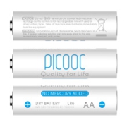 亲子会员：PICOOC 有品 5号碱性干电池 4粒装0.9元+运费（需用券，需凑单）