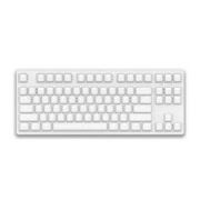 GANSS 迦斯 GS87D 87键 双模机械键盘 cherry茶轴 白光版 白色