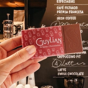 比利时进口，纯可可脂：100g Guylian吉利莲 黑巧克力排块