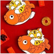 博物文创 老虎年冰箱贴 创意卡通个性磁贴 国风装饰墙贴 幸运虎