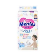 京喜：Merries 妙而舒 婴儿纸尿裤 L54片*4包217.6元包邮，合54.4元 /件（需买4件，多重优惠）