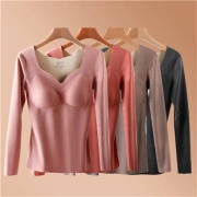 Plandoo 帕兰朵 女士双面磨绒保暖内衣 PA0830CKG