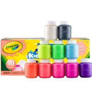 可水洗！Crayola 绘儿乐 54-2390  水彩颜料 2盎司 10色