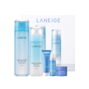LANEIGE 兰芝 水库凝肌套装（精华水200m+保湿乳120m+精华露5ml+透润凝露10m+睡眠面膜15ml)