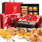 华美 年货零食大礼包790g 糕点点心