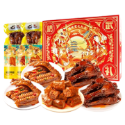 精武 熟肉鸭脖卤味 年货礼盒 760g
