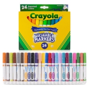 Crayola 绘儿乐 58-8827 儿童可水洗水彩笔 24色