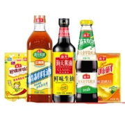 海天 鲜味生抽750ml+金字装蚝油515g+精制料酒800ml+四海鲜鸡精40g+拌饭酱20g