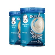 Gerber 嘉宝 宝宝营养辅食米粉钙铁锌+原味 250g*2罐