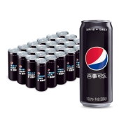 88VIP：pepsi 百事 可乐无糖碳酸饮料汽水 330mL*24罐72.01元包邮，合36.01元/件 （需买2件，多重优惠）
