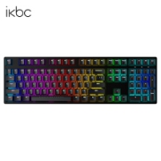 ikbc F410 108键 RGB 有线机械键盘 cherry红轴 黑色