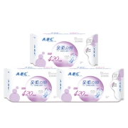 聚划算百亿补贴：ABC超长夜用卫生巾420mm*3包