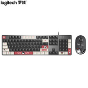 logitech 罗技 K845机械键盘TTC轴 红轴 +Pebble无线蓝牙鼠标 键鼠套装 吾皇万睡系列