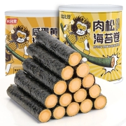 京东极速版：比比赞 咸蛋黄海苔卷 100g / 罐