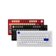 Akko 艾酷 PC75B Plus 三模无线键盘 黑银 银轴润轴 81键