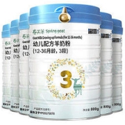 BLUE RIVER 蓝河 blueriver)春天羊羊奶粉幼儿奶粉羊奶粉(12-36个月)3段800g*6罐 新西兰进口[2020年8月产]