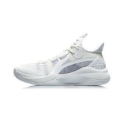 LI-NING 李宁 音速系列 Combat Low 男子篮球鞋 ABPR027-2 米白灰 43.5