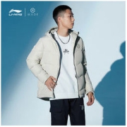LI-NING 李宁 AYMN067-5 男子短款鹅绒羽绒服