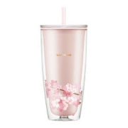 LOCK&LOCK 乐扣乐扣 HAP509PIK 樱花塑料吸管杯 750ml 粉色
