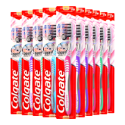 Colgate 高露洁 超洁纤柔含炭软毛牙刷 10支装
