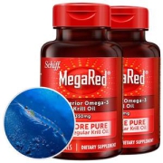 美国产 Schiff MegaRed 欧米伽3 南极磷虾油胶囊 120粒*2瓶 强力调节三高298元年货价