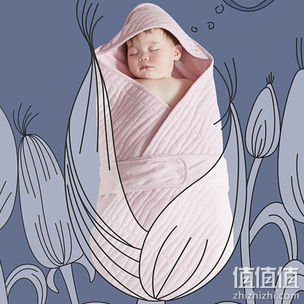可优比 新生婴儿抱被 爆款-莫格利特-夹棉（内胆不可拆）90x90cm