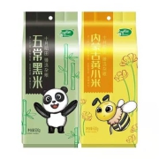 十月稻田 内蒙黄小米500g+五常黑米500g 组合装