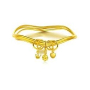 CHJ JEWELLERY 潮宏基 女士足金手镯 SDG30000638 约25.95g