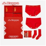 Kappa 卡帕 KP1K05 女士内裤袜子 红品礼盒69元包邮（需用券）