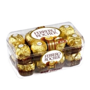 PLUS会员：FERRERO ROCHER 费列罗 榛果威化糖果巧克力 200g 共16粒