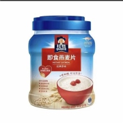桂格 即食桶装燕麦片 1kg*2罐+酸奶块4g×10包