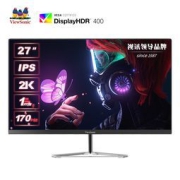24日20点：ViewSonic 优派 VX2780-2K-PRO 27英寸 IPS 显示器（2560*1440、170Hz、1ms、98%sRGB）