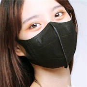 京喜app、有券的上：聆懿 一次性口罩立体贴合 3D口罩黑色10片