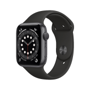 Apple Watch Series 6智能手表 GPS款 44毫米深空灰色铝金属表壳 黑色运动型表带 M00H3CH/A2538元包邮