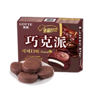 Lotte乐天 涂层巧克力派 可可口味 12枚/盒*3件