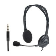 logitech 罗技 H111 耳罩式头戴式有线耳机 黑色 3.5mm49元