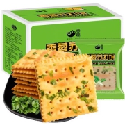 聚划算百亿补贴：零趣 香葱苏打饼干 2斤 约36包