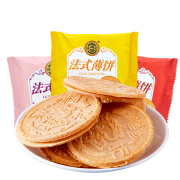 徐福记 小叭叭 法式薄饼 夹心饼干 休闲食品零食下午茶点心425g39元（合9.75元/件)