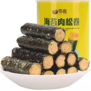 京喜APP:零趣肉松海苔卷 罐装90g 12根/罐