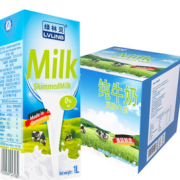 88VIP！LVLINB 绿林贝 脱脂纯牛奶 1L*6盒