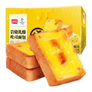 PANPAN FOODS 盼盼 岩烧乳酪吐司面包 500g*1箱12.9元 包邮（需用券）
