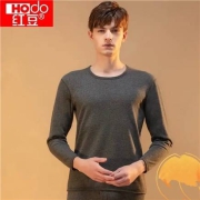 红豆 黄金暖甲秋衣秋裤套装 男款深麻灰 175/100(XL)