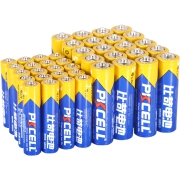 PKCELL 比苛 5号 7号 碳性电池 40粒16.9元包邮（需用券）
