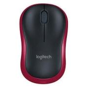 logitech 罗技 M185 2.4G无线鼠标 1000DPI 黑红