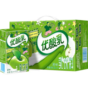 yili伊利优酸乳原味含乳牛奶饮料250ml24盒