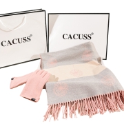 聚划算百亿补贴：CACUSS  羊毛围巾手套  女士套装109元包邮