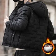 PLUS会员：俞兆林 男士新款加厚棉衣 黑色
